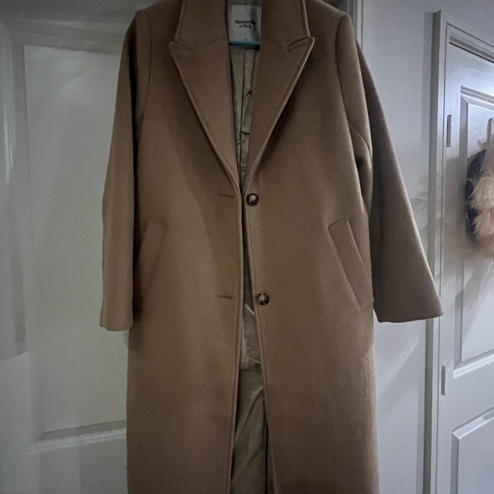 Abercrombie & Fitch Men's Brown Trench Coat